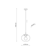 VIBE Topaz Glass Scandinavian Pendant Light