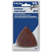 ROK - TRIANGLE SANDPAPER 60G 10 PC