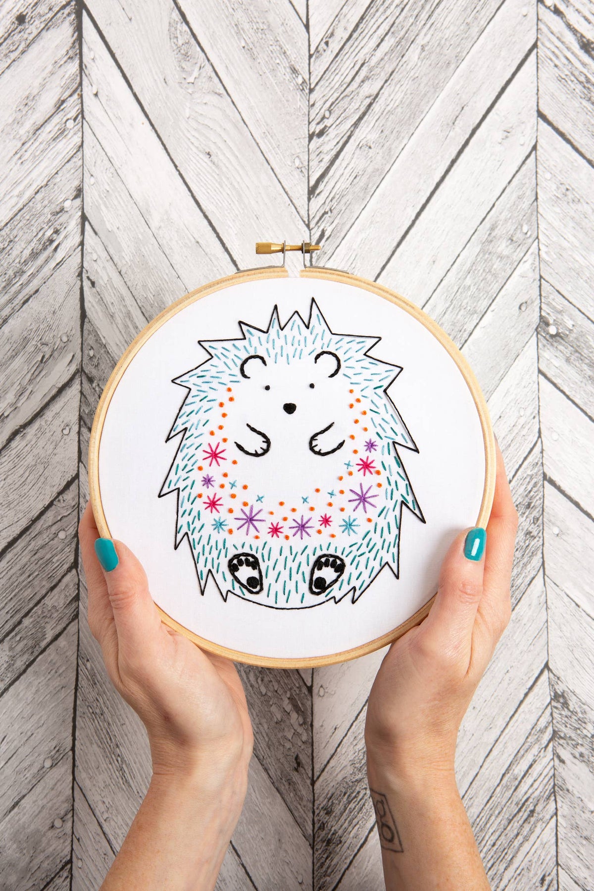 Hedgehog Embroidery Kit | Beginner Craft Kit for Adults