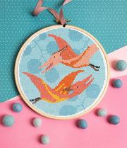 Pterodactyl Cross Stitch Kit | Beginner Craft Kit