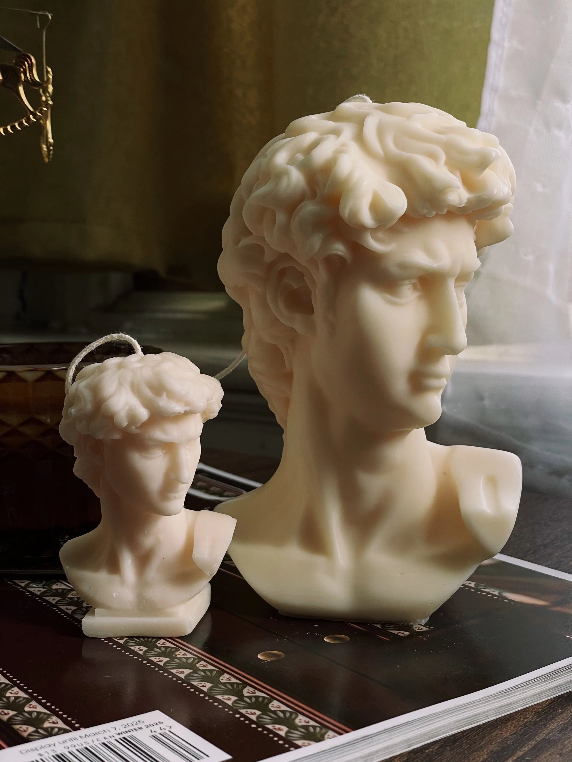 David Bust Eloise and Oliver Sculpture Candle art-noise.myshopify.com david-bust David Bust Eloise and Oliver Sculpture Candle art-noise.myshopify.com david-bust