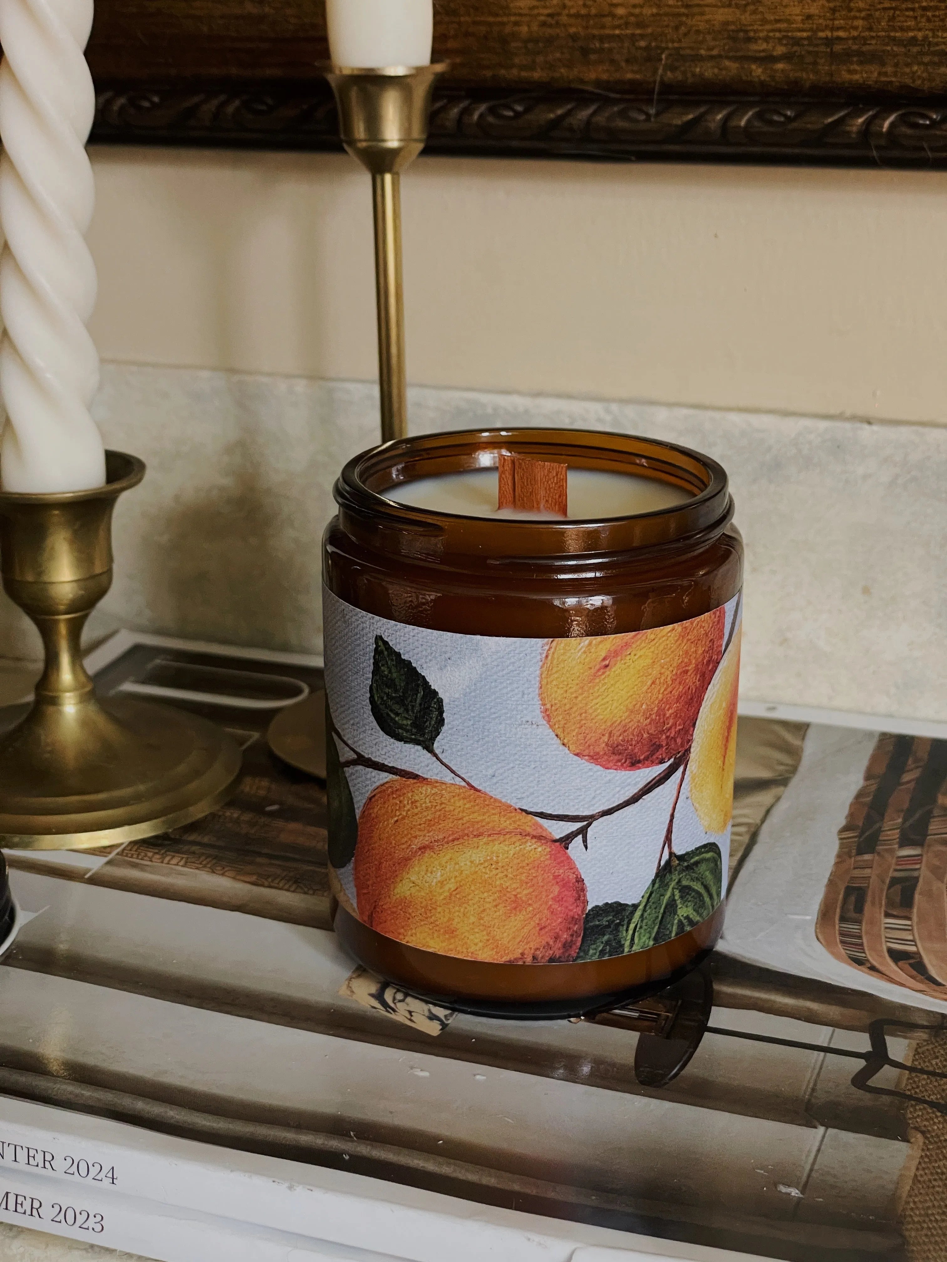 8oz Apricot and Mahogany *Artist Made Label Eloise and Oliver Scented Candle art-noise.myshopify.com 8oz-apricot-and-mahogany-artist-made-label 8oz Apricot and Mahogany *Artist Made Label Eloise and Oliver Scented Candle art-noise.myshopify.com 8oz-apricot-and-mahogany-artist-made-label
