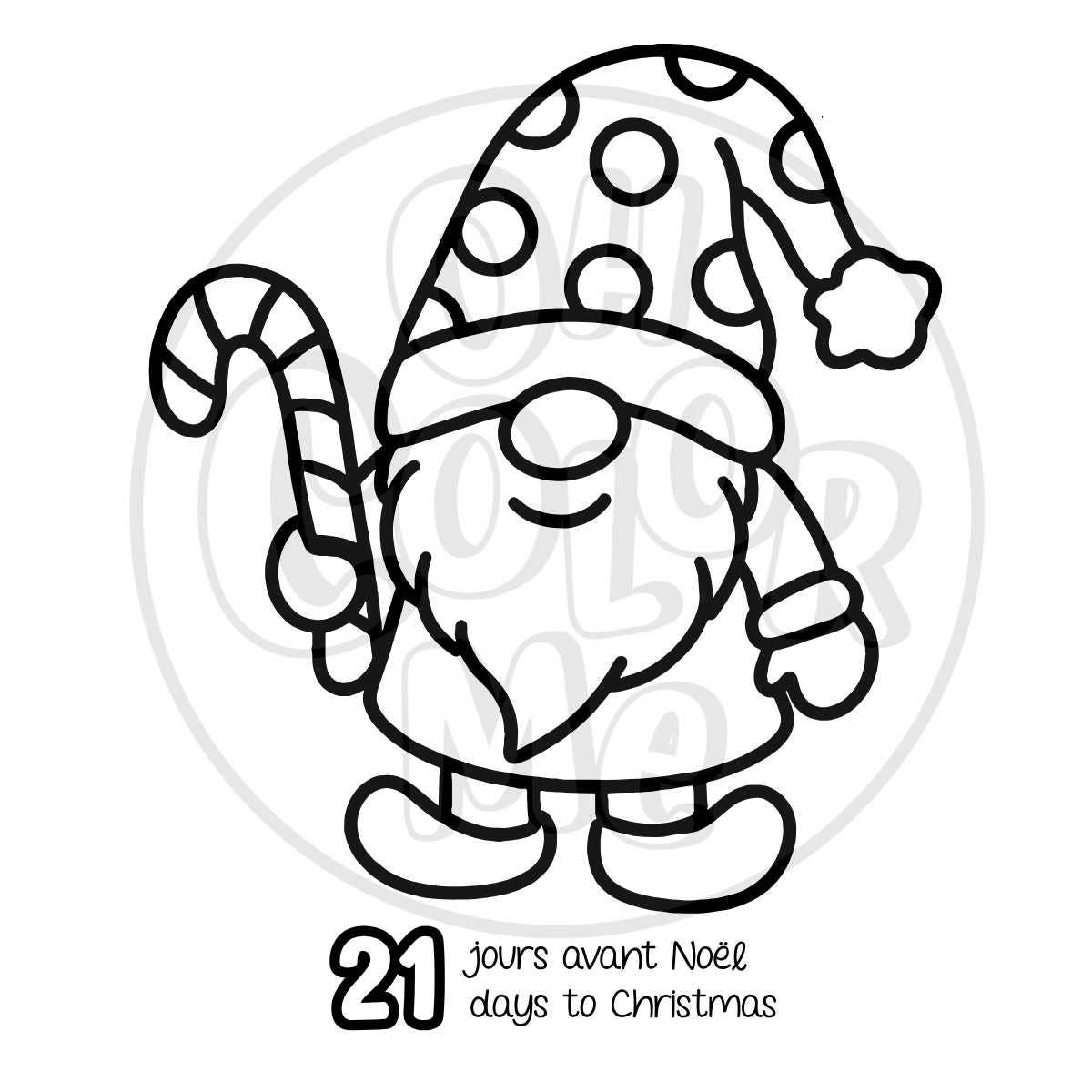 Advent Countdown to Christmas Mini Coloring Book, 4"x4"
