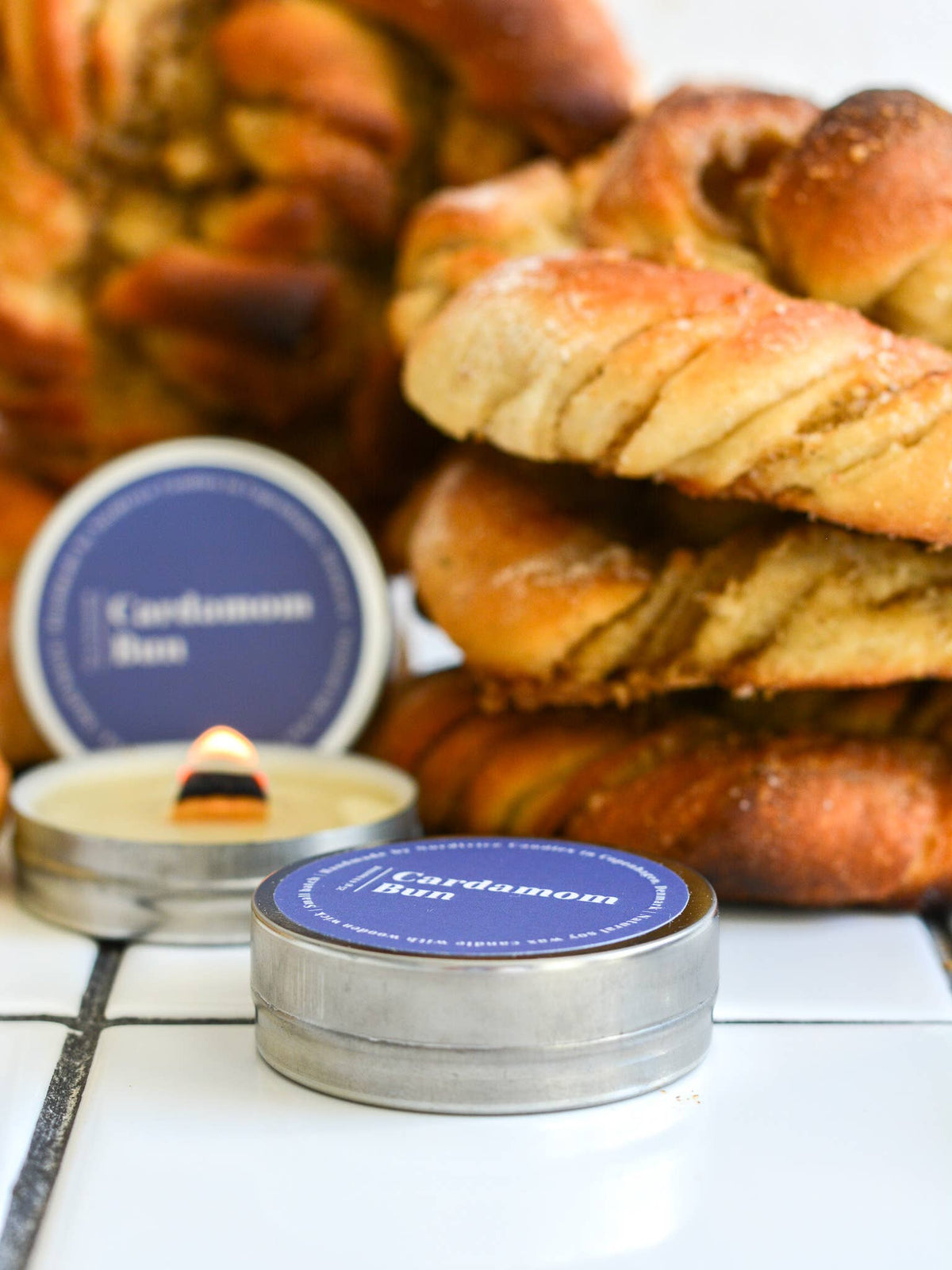 Mini Scented Soy Candle - Cardamom Bun