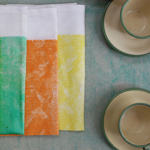 Retro Tie-Dye Kitchen Towels: Set/3
