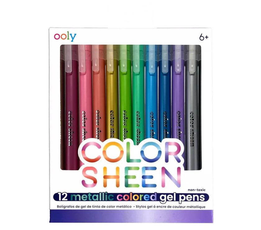 OOLY - Color Sheen Metallic Gel Pens - Set of 12 - Art Noise