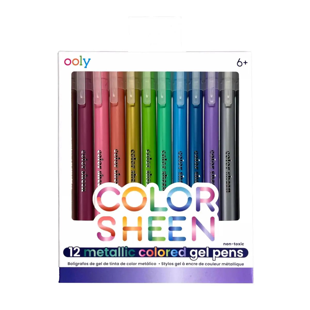 OOLY - Color Sheen Metallic Gel Pens - Set of 12