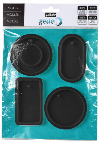 GEDEO - Pack of 4 Geometric Molds - Art Noise GEDEO - Pack of 4 Geometric Molds Pebeo Mould art-noise.myshopify.com gedeo-pack-of-4-geometric-molds