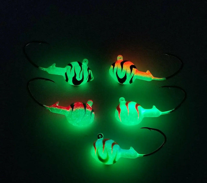 🍁Big Sky Deluxe Walleye Jigs 1/4oz 4pk