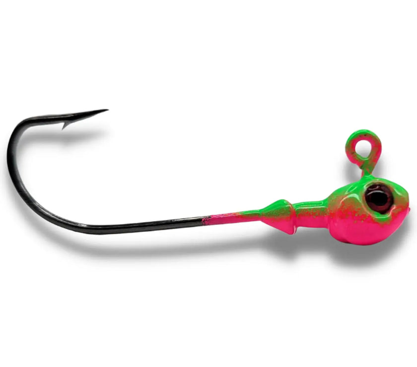 🍁Big Sky Poison Head 1/4oz long shank Jigs 2pk