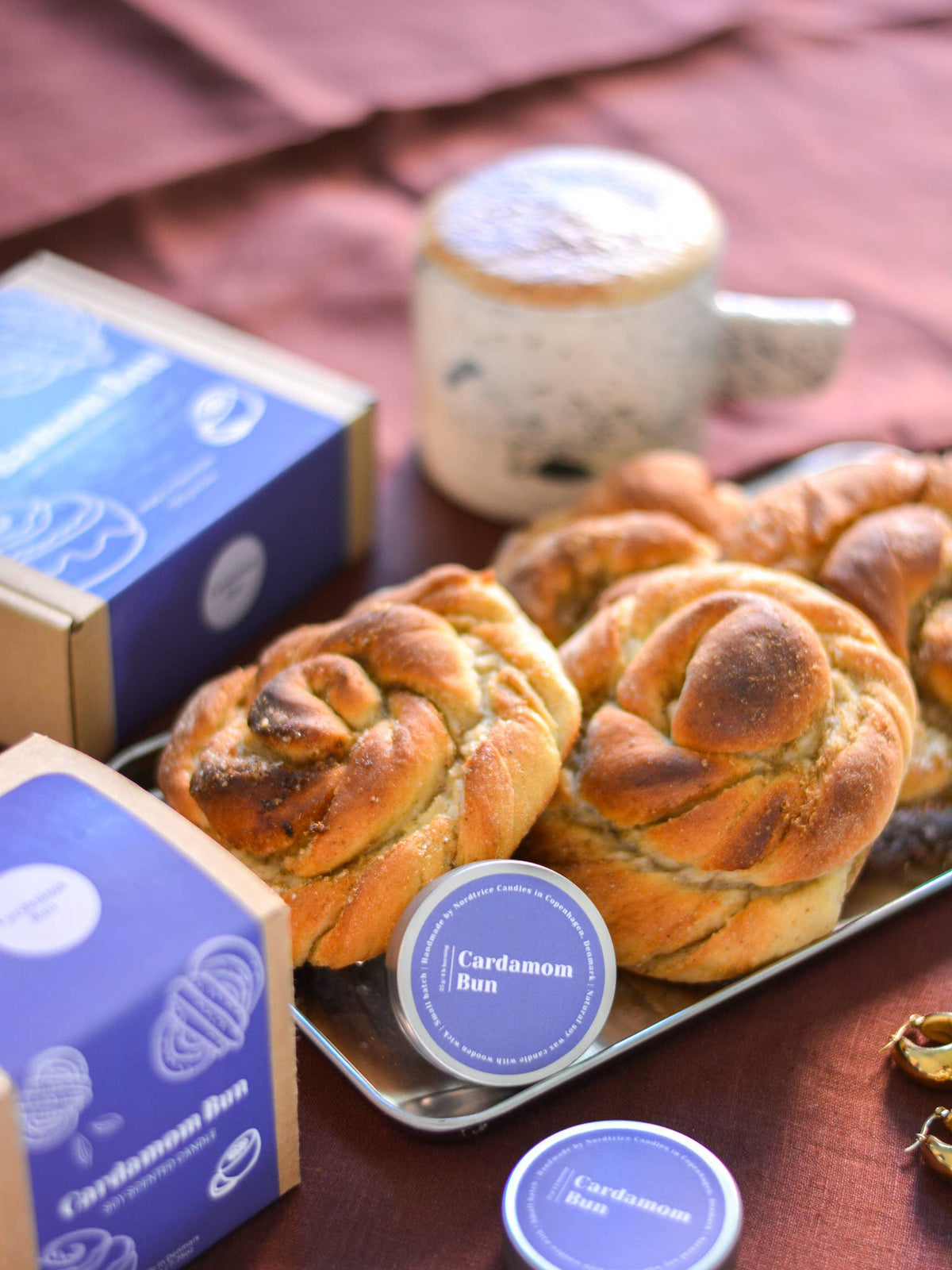 Mini Scented Soy Candle - Cardamom Bun