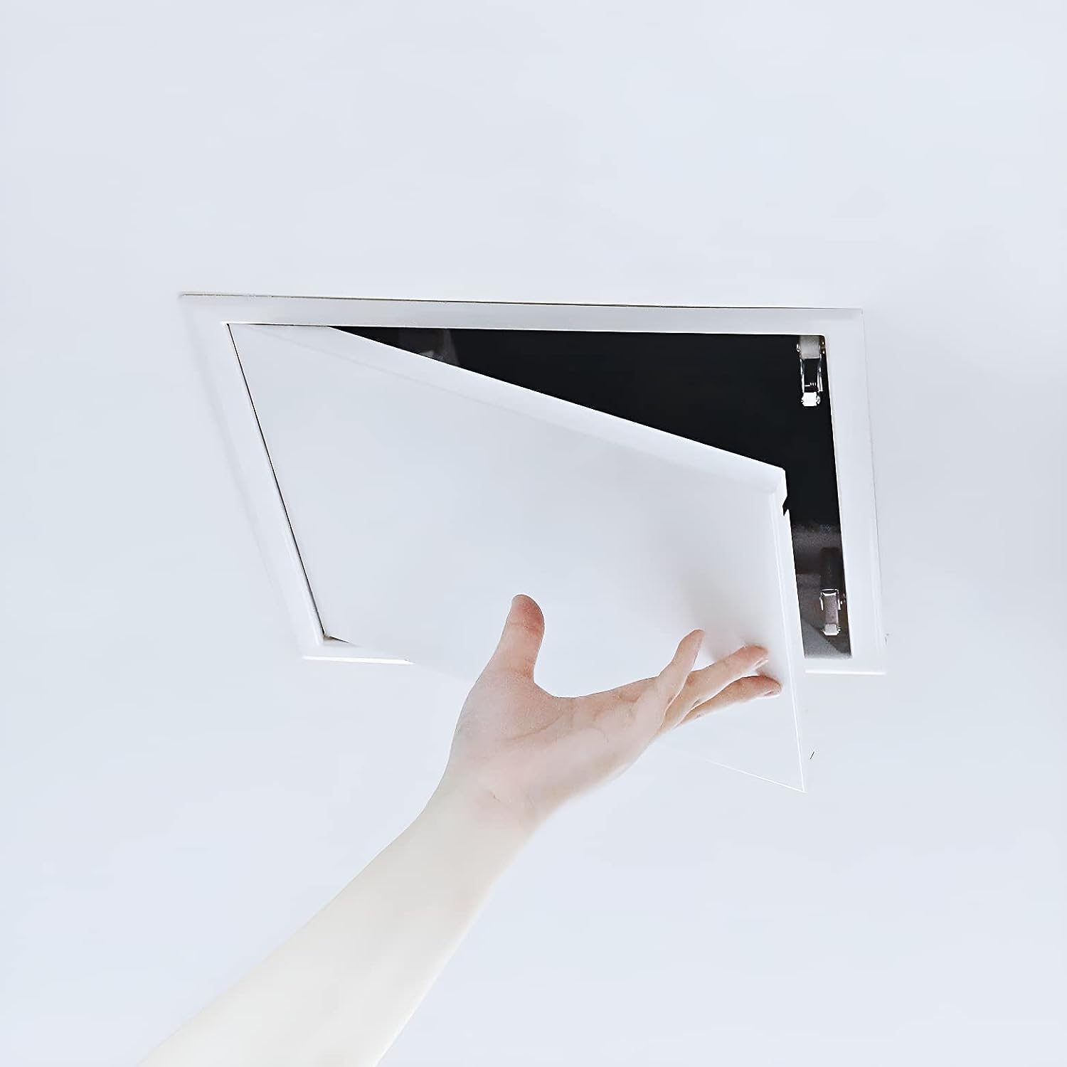 Byson Metal Access Panels, White - Push Lock