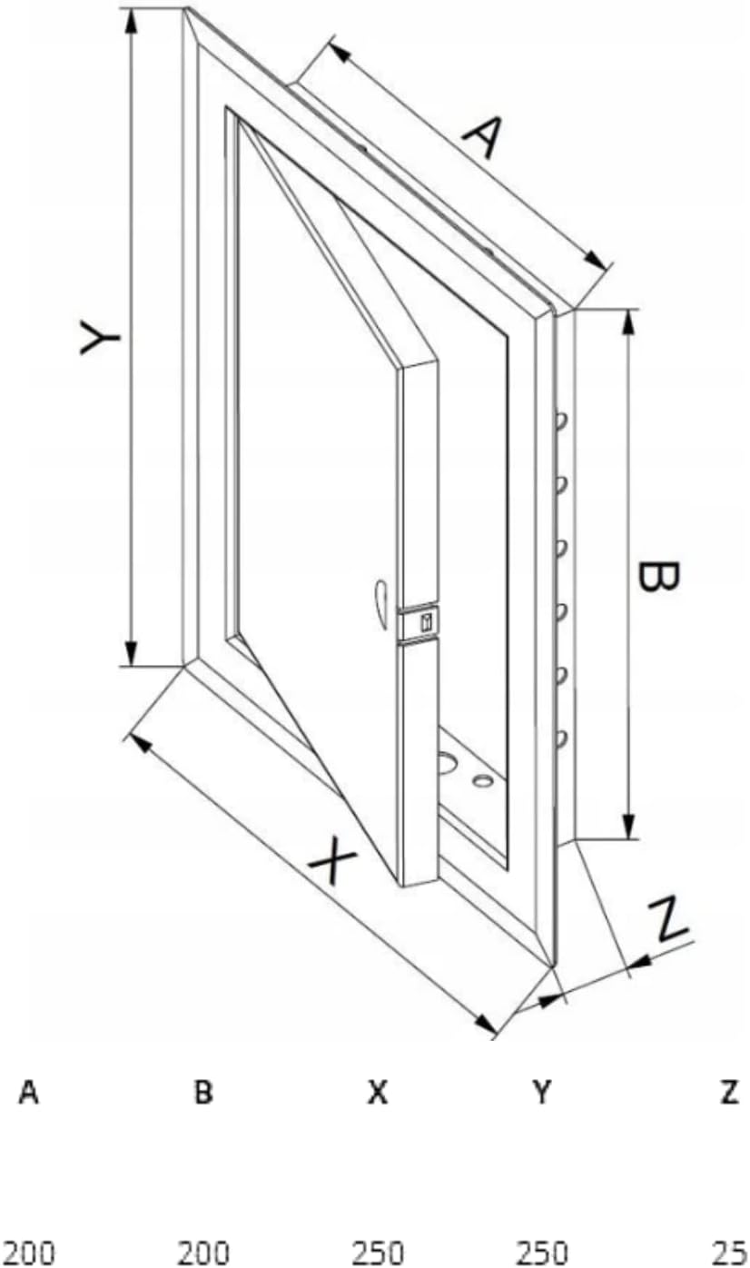 Byson Metal Access Panels - With Lock & Key