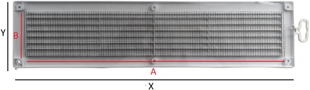 Byson Air Grille, Plastic - 4" x 18"