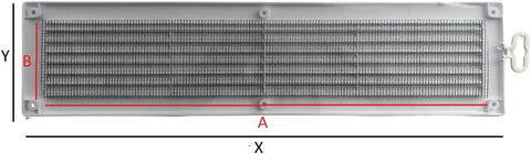 Byson Air Grille, Plastic - 4" x 18"