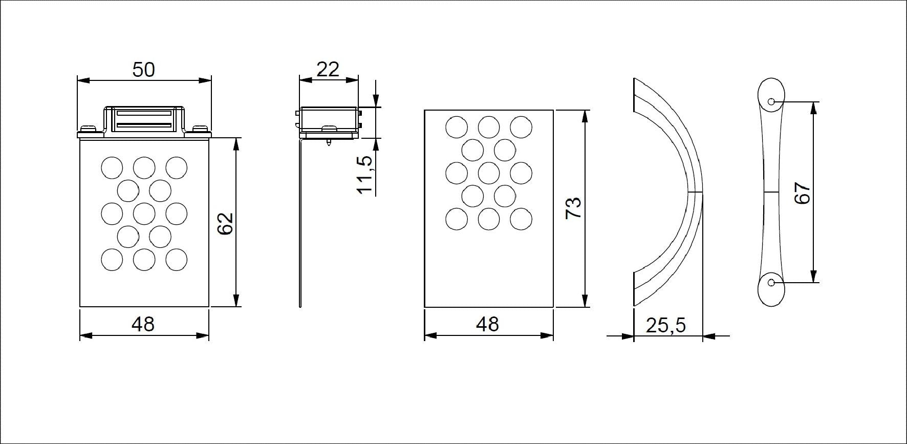 Byson Tiled Panel Kit with Magnetic Catches