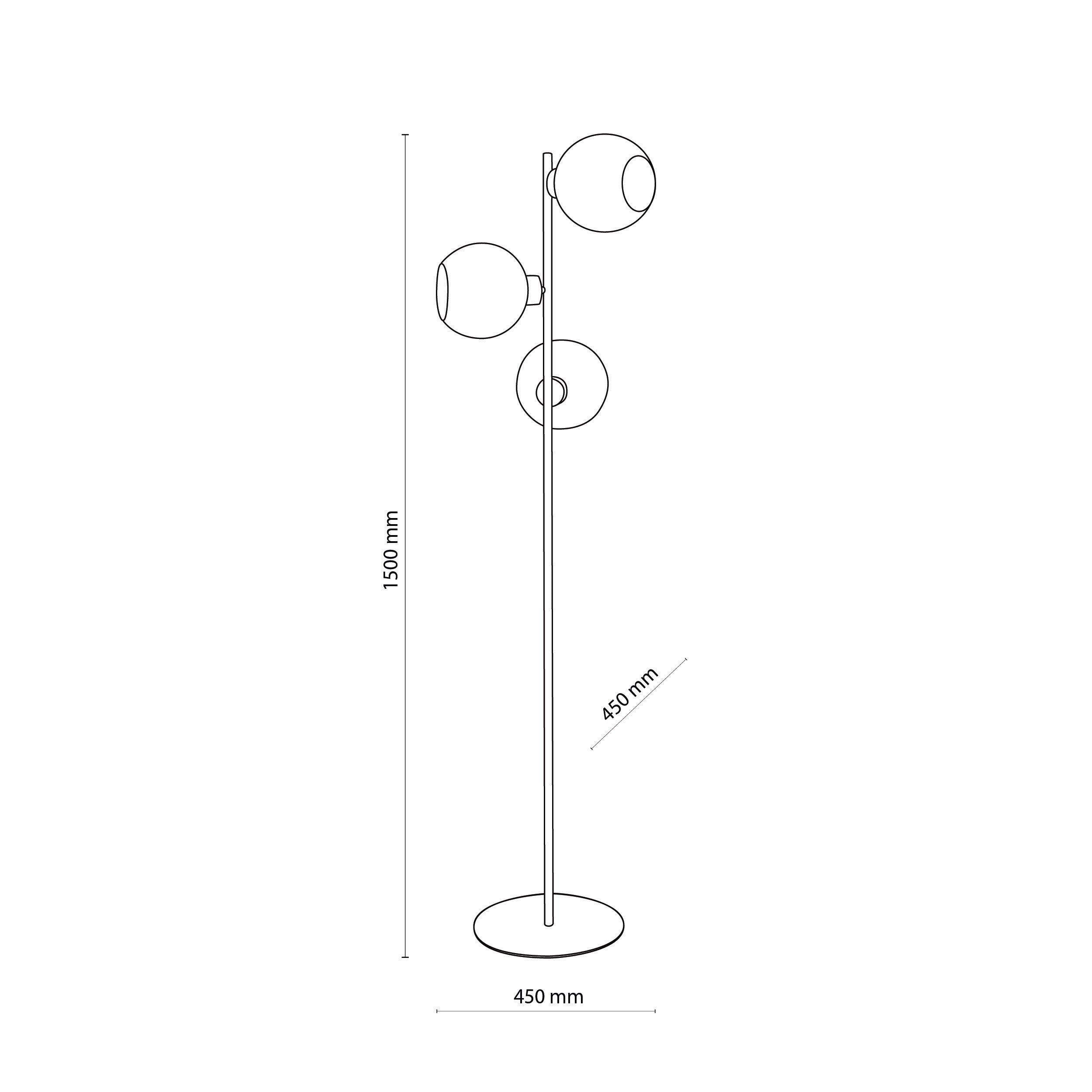 CUBUS Graphite Scandinavian Floor Lamp