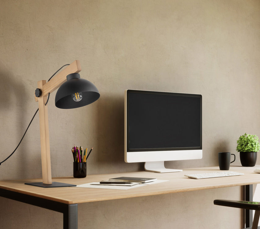 OSLO Black Scandinavian Night Lamp