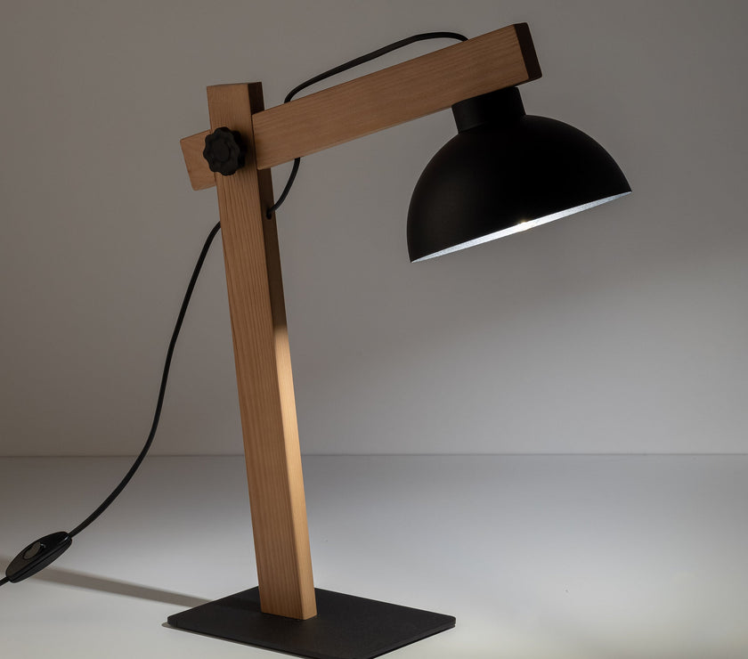 OSLO Black Scandinavian Night Lamp