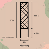 Cross-Hatch Wooden Trellis