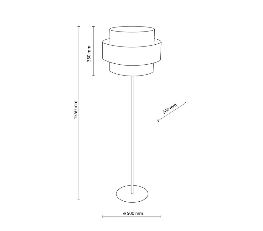 CALISTO JUTE  Natural Floor Lamp