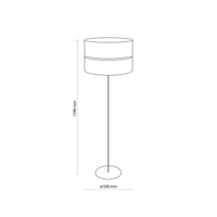 HILTON Black Gold Floor Lamp