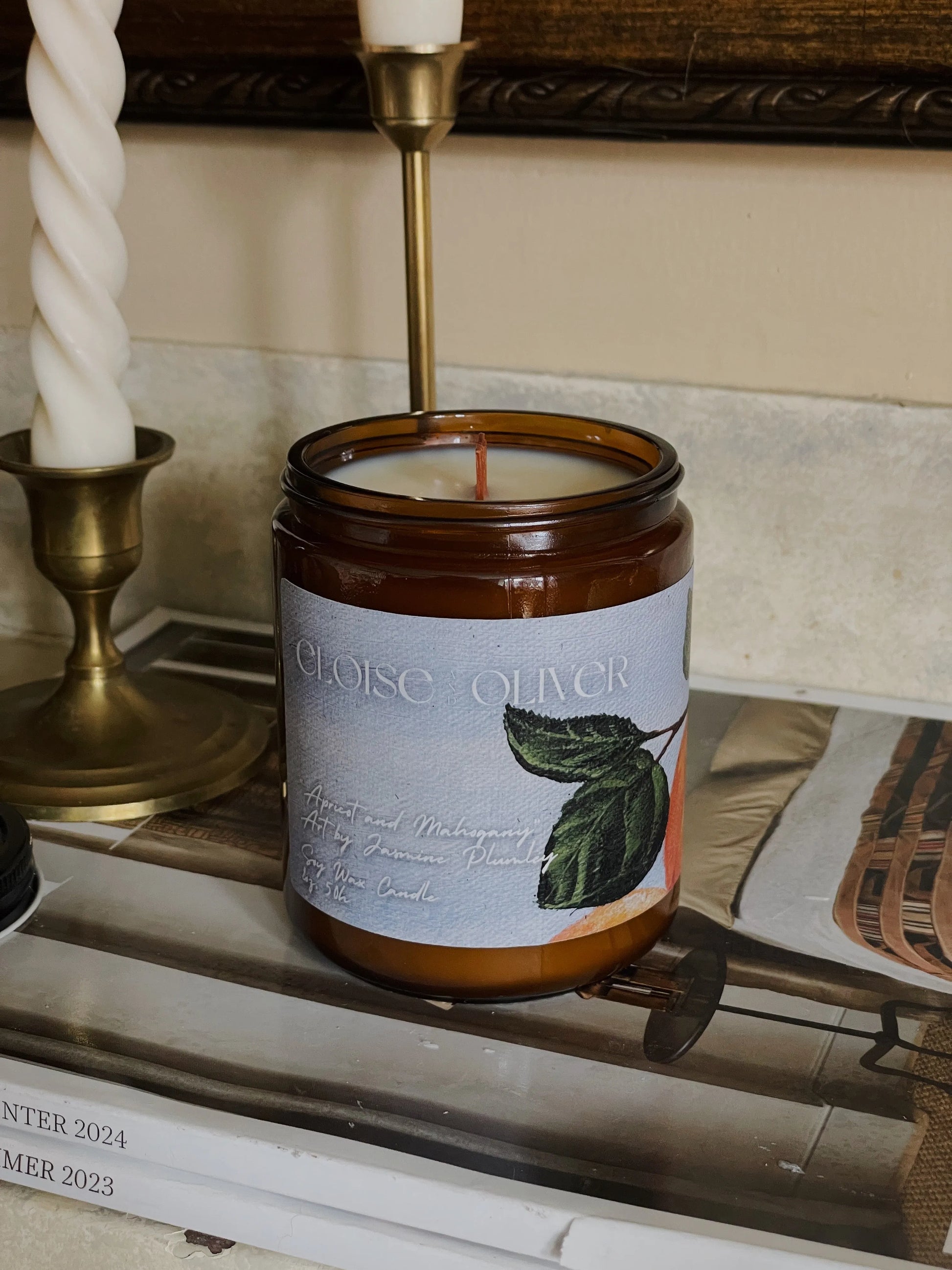 8oz Apricot and Mahogany *Artist Made Label Eloise and Oliver Scented Candle art-noise.myshopify.com 8oz-apricot-and-mahogany-artist-made-label 8oz Apricot and Mahogany *Artist Made Label Eloise and Oliver Scented Candle art-noise.myshopify.com 8oz-apricot-and-mahogany-artist-made-label