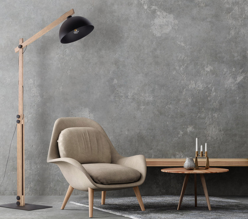 OSLO Black Scandinavian Floor Lamp