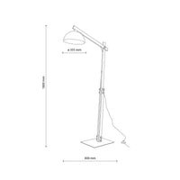 OSLO Black Scandinavian Floor Lamp