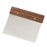 Stainless Steel Dough Scraper (Wooden Handle)