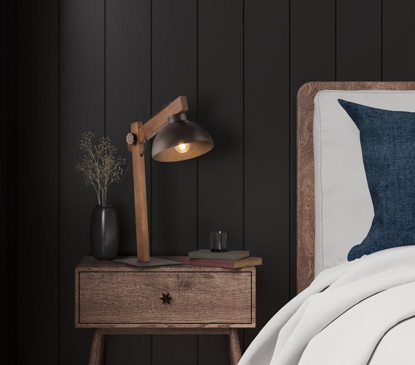 OSLO Brown Scandinavian Night Lamp