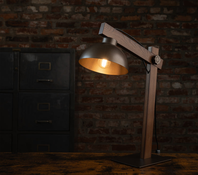 OSLO Brown Scandinavian Night Lamp