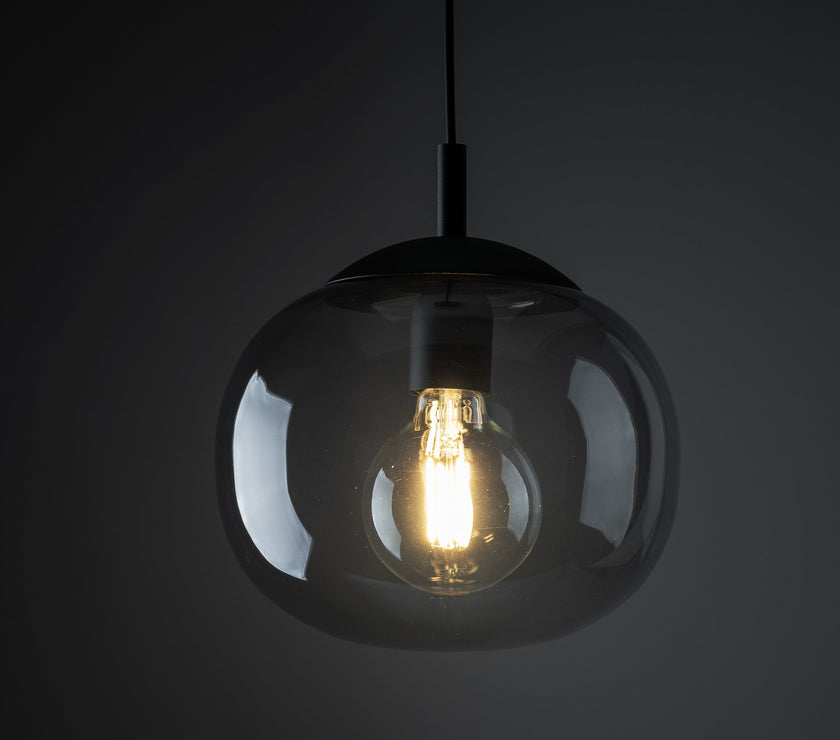 VIBE Graphite Glass Scandinavian Pendant Light