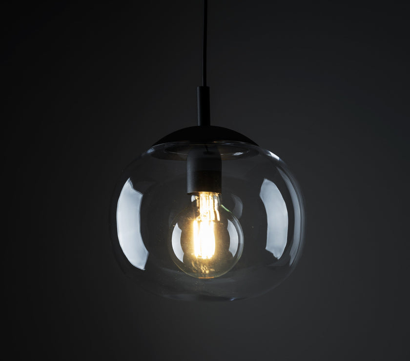 VIBE Graphite Glass Scandinavian Pendant Light
