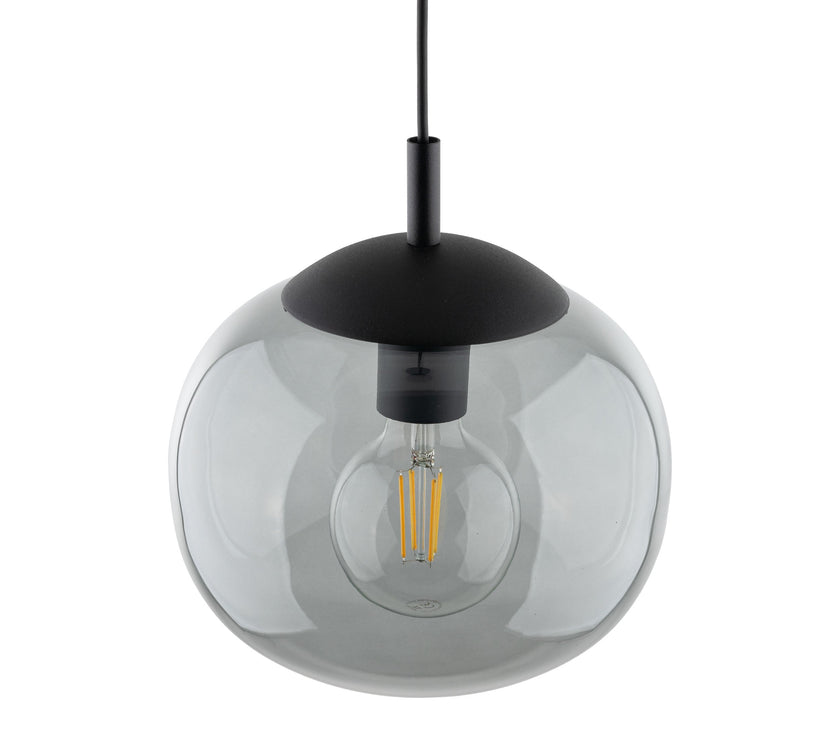 VIBE Graphite Glass Scandinavian Pendant Light