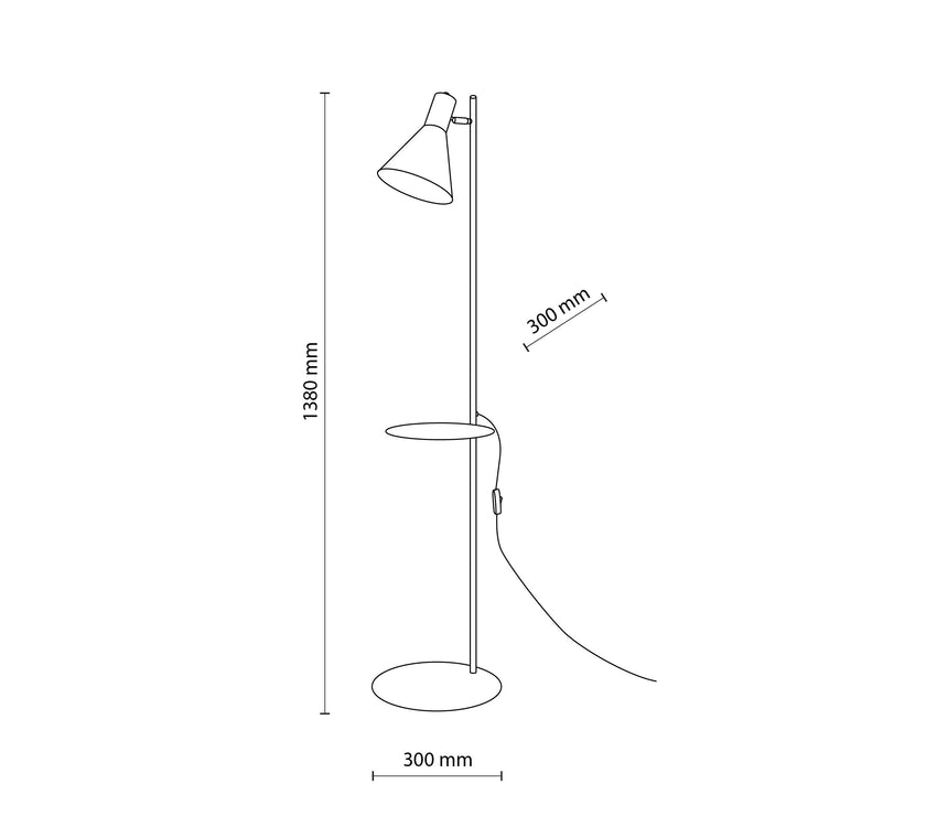 JUMP Tray Table Floor Lamp