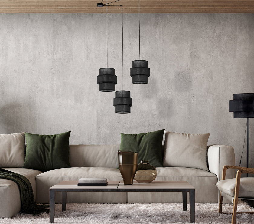 CALISTO Black Mid-Century Modern Pendant Light 3