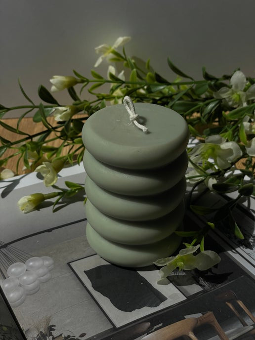 Squiggle Eloise and Oliver Decorative Candle art-noise.myshopify.com squiggle