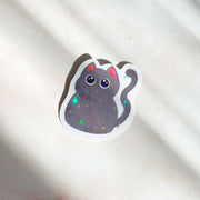  Purfect Grey Cat Sticker Cheeky Peach Designs Sticker art-noise.myshopify.com purfect-grey-cat-sticker