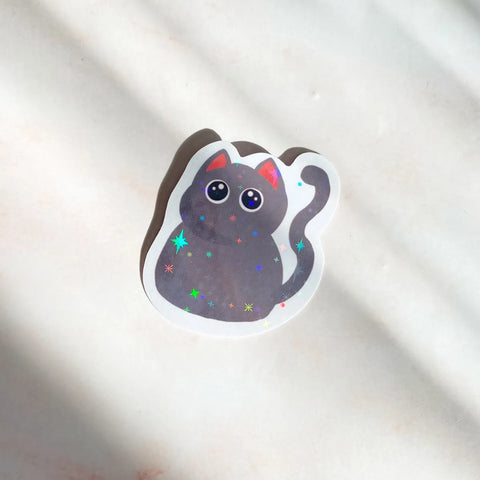  Purfect Grey Cat Sticker Cheeky Peach Designs Sticker art-noise.myshopify.com purfect-grey-cat-sticker