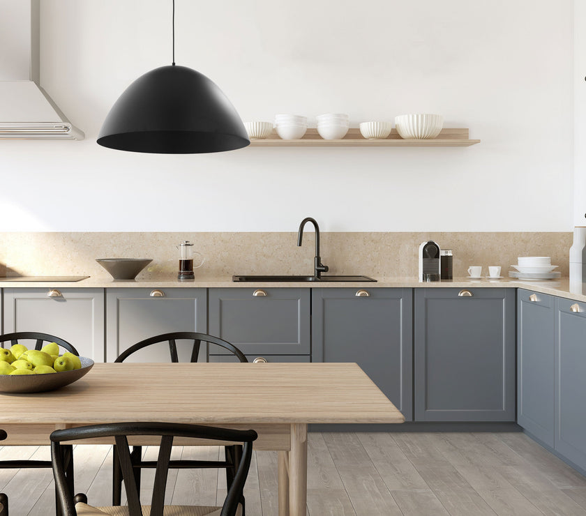 FARO Black Mid-Century Modern Pendant Light L