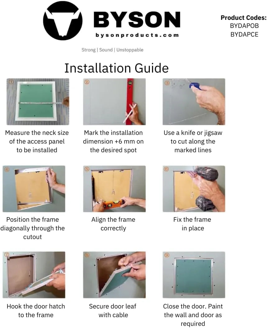 Byson OmniBlend Drywall Access Panels - Wall & Ceiling Byson Building Materials art-noise.myshopify.com byson-omniblend-drywall-access-panels-wall-ceiling Byson OmniBlend Drywall Access Panels - Wall & Ceiling Byson Building Materials art-noise.myshopify.com byson-omniblend-drywall-access-panels-wall-ceiling