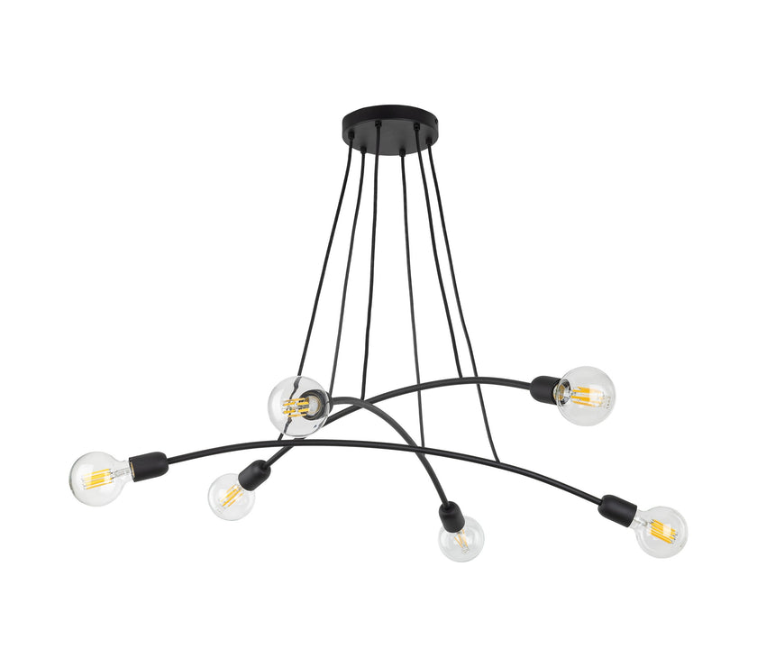 HELIX Black Minimalist Pendant Light 6