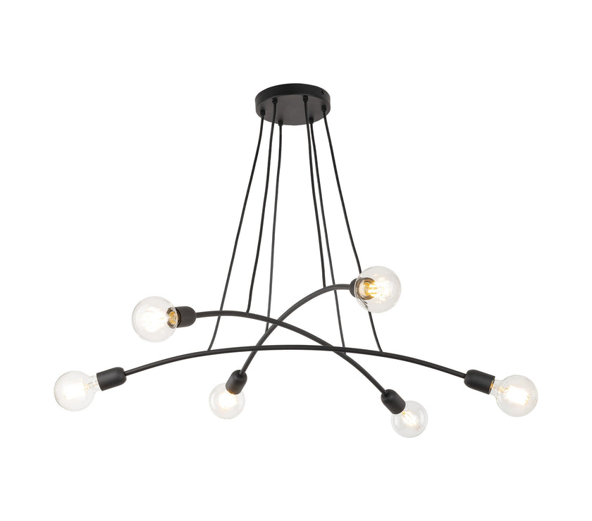 HELIX Black Minimalist Pendant Light 6
