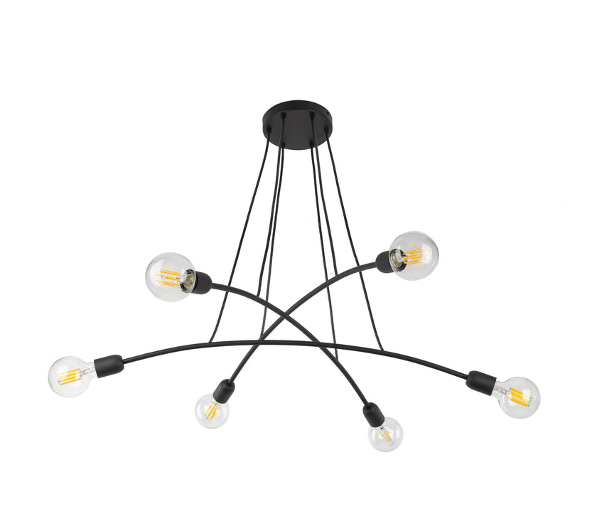 HELIX Black Minimalist Pendant Light 6