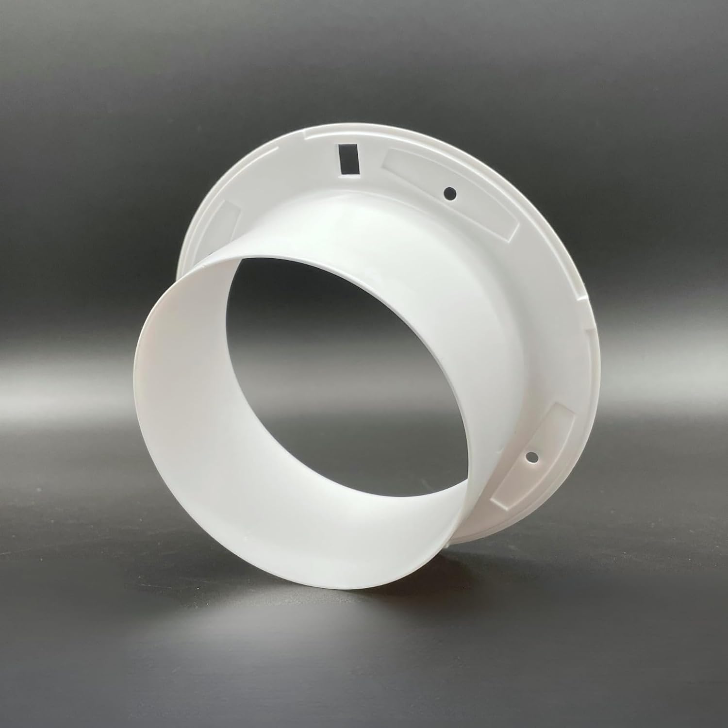 Byson Round White Plastic Connector Flanges