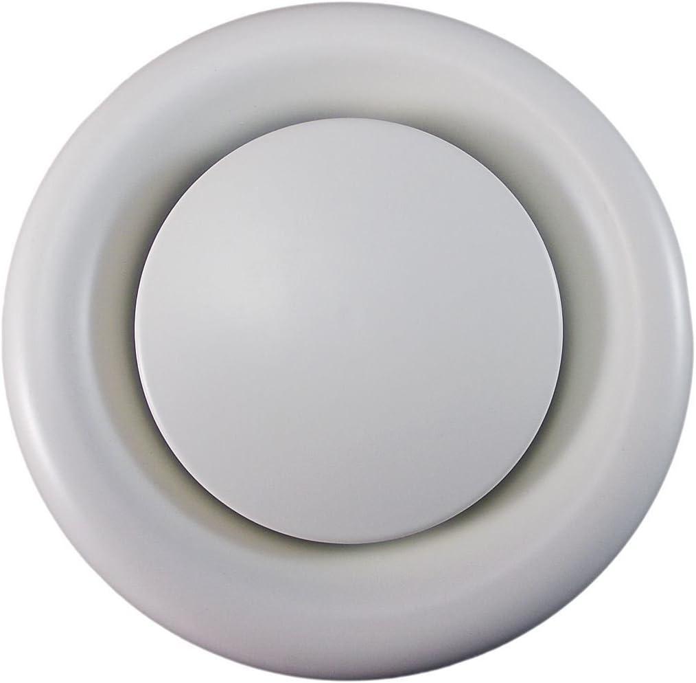 Byson Round Air Vents, Metal - White