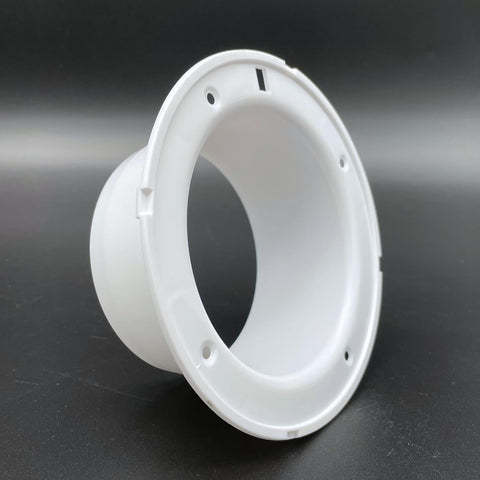 Byson Round White Plastic Connector Flanges