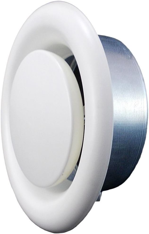 Byson Round Air Vents, Metal - White