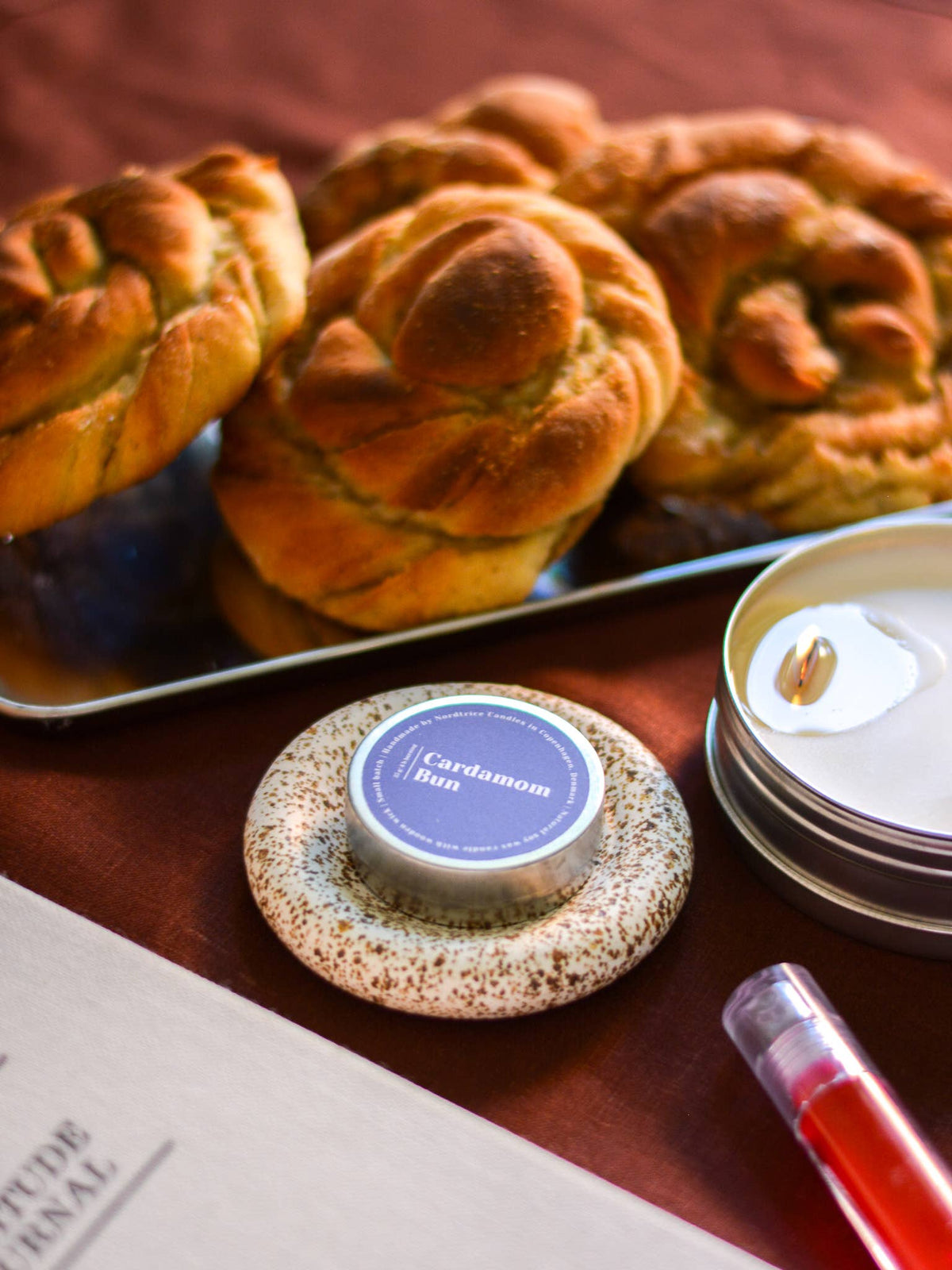 Mini Scented Soy Candle - Cardamom Bun